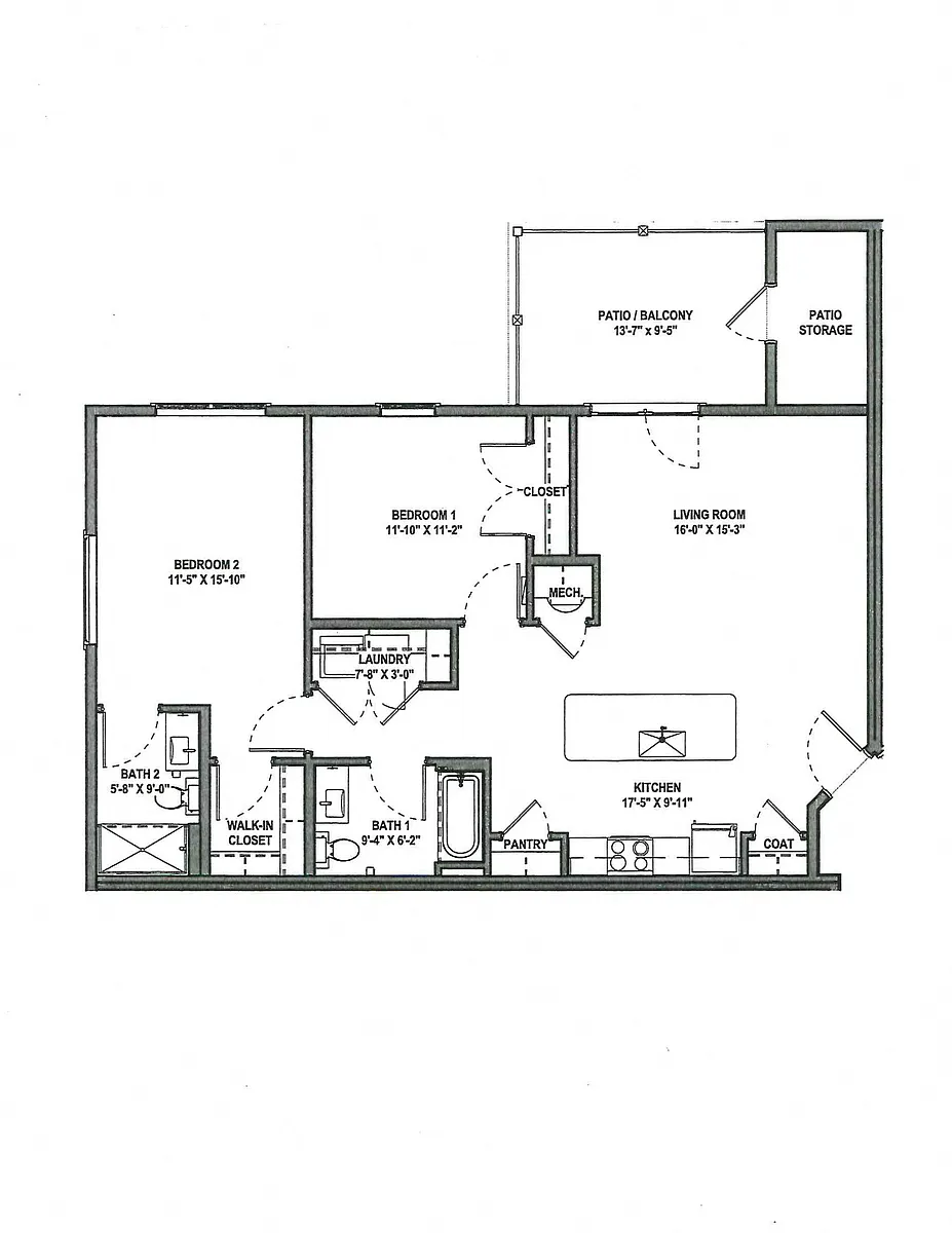 Floor plan SUGAR CREEK II Apartment