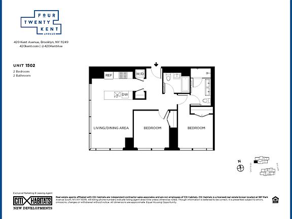 2nd image of 420 Kent Ave APT 1502