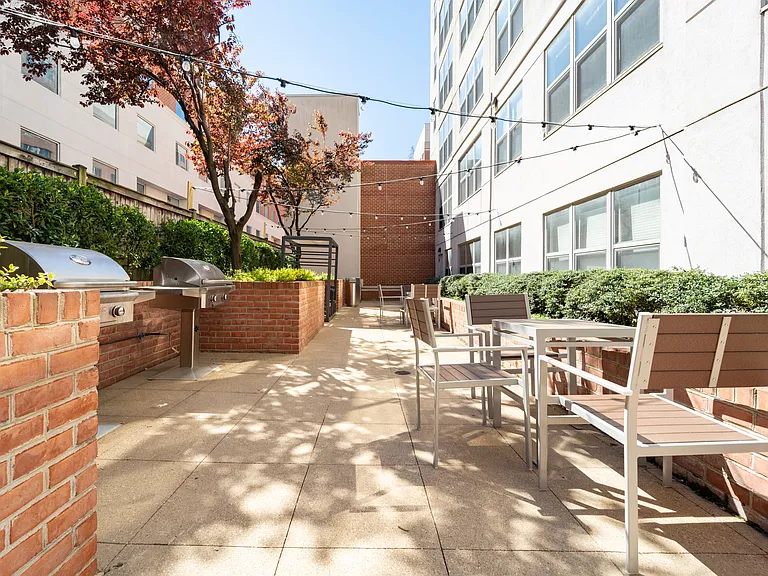 Courtyard with grills