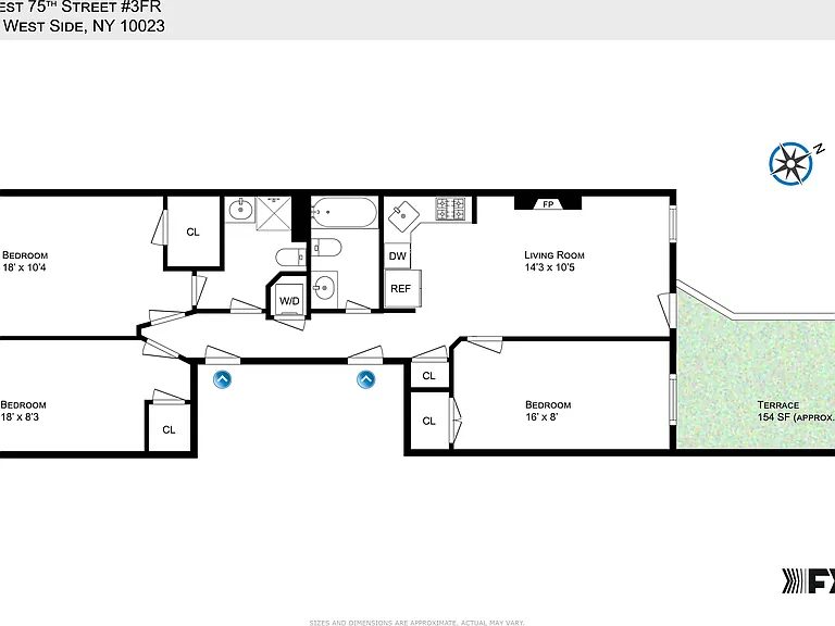 155 W 75th St #3FR — Photo 16