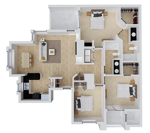 Floor plan Chaucer's Mansion