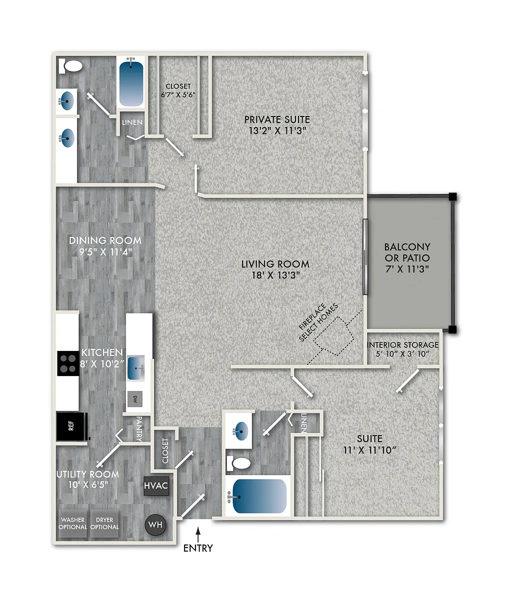 Floor plan Spinnaker