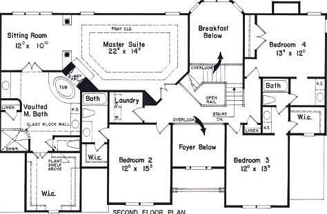Upper Floor Plan (1844 sq. ft.)