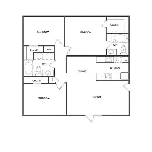 Floor plan C - Upgrade