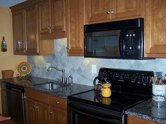 New Cherry Cabinets w/ Granite