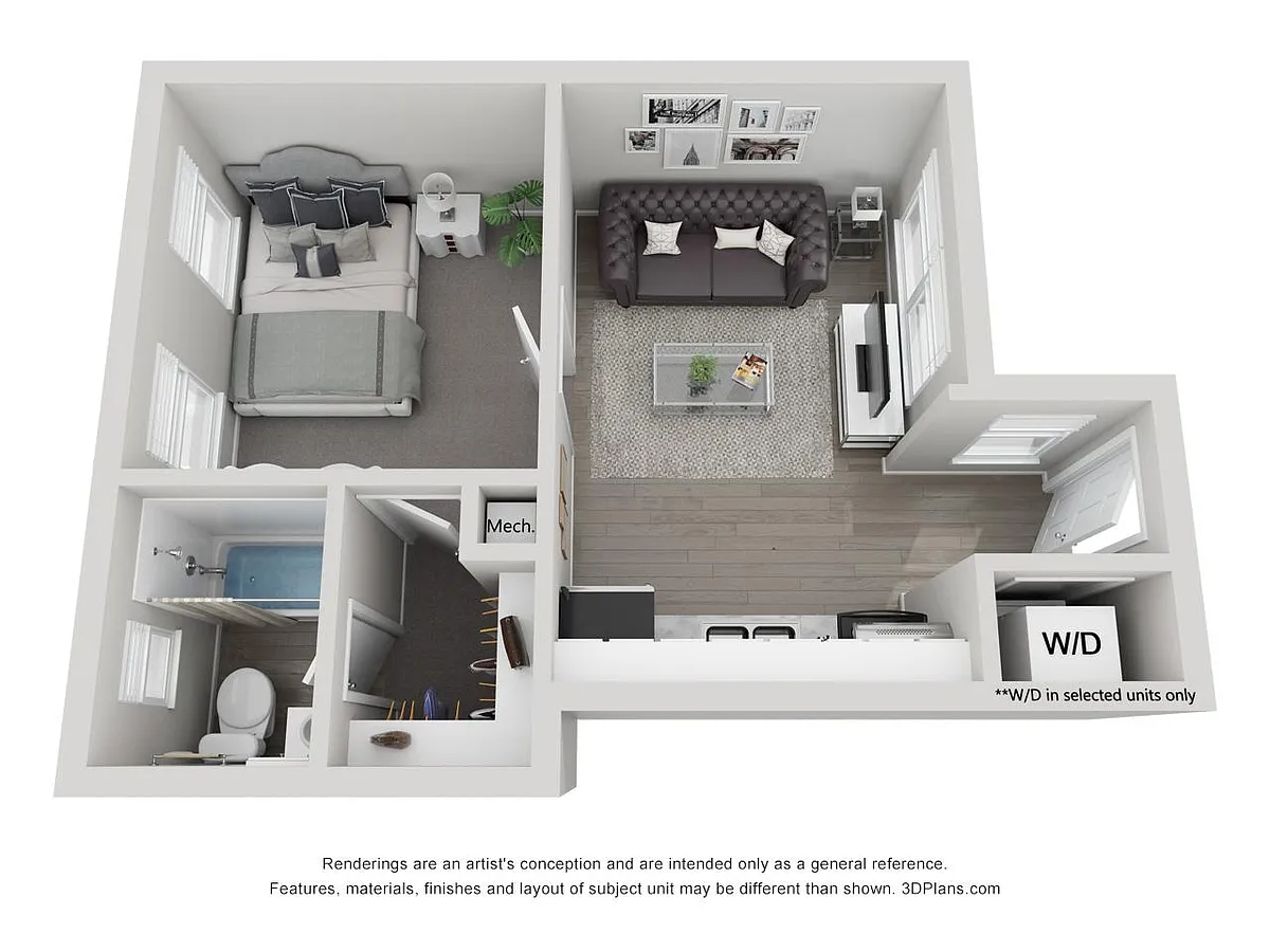 Floor plan One Bedroom