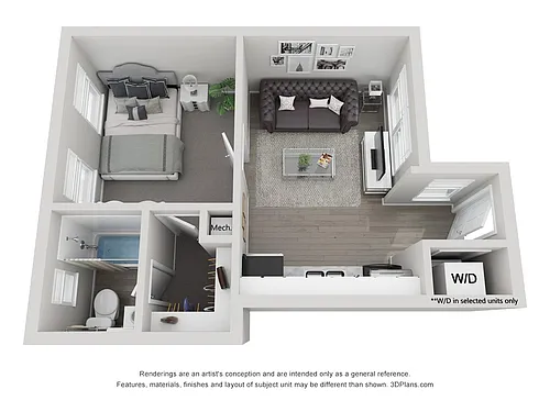 Floor plan One Bedroom