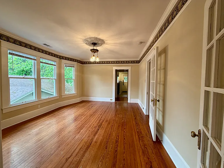 Dining room looking into kitchen