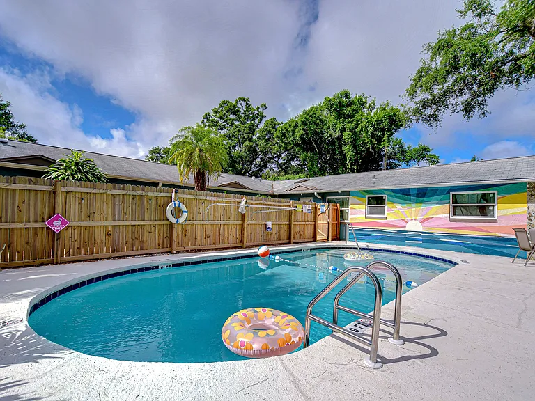 Our pool stays heated all year