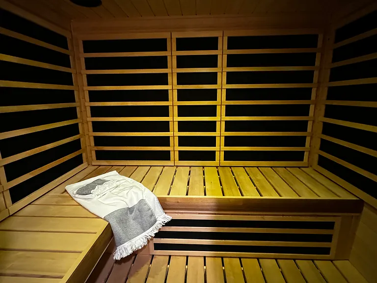 Dual dry heat or steam sauna