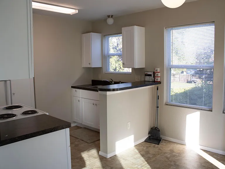 Kitchen view of sink area
