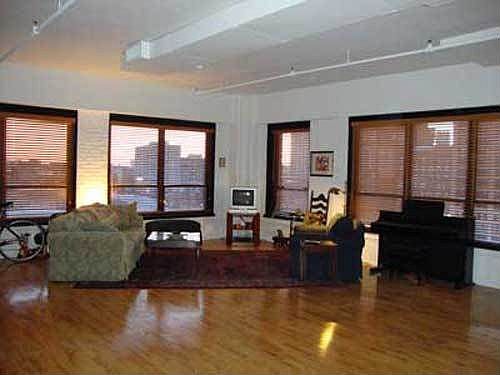 Living area with South and West views