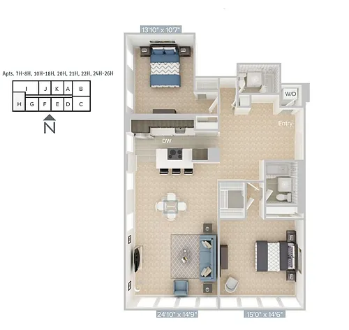 Floor plan B1-H-Premier