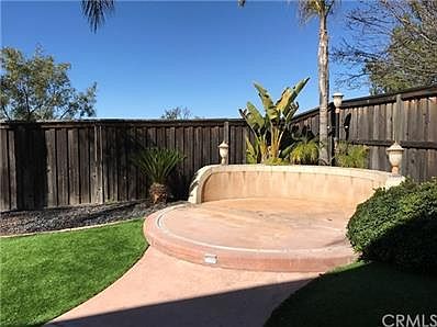 Backyard sitting area