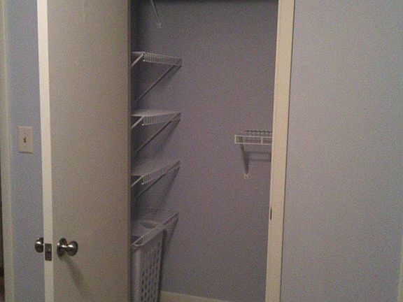 Left side of master closet
