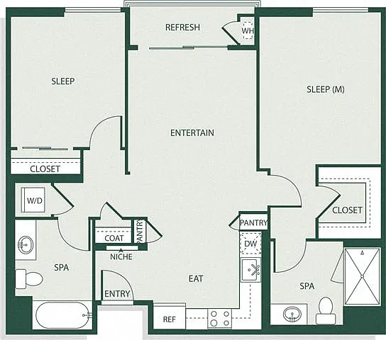 Floor plan 2B1