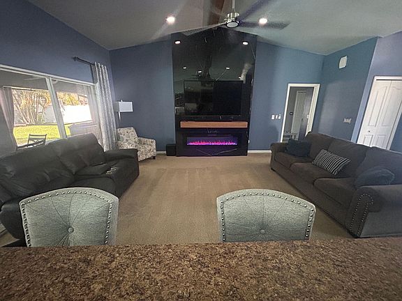 Living Room and Fireplace