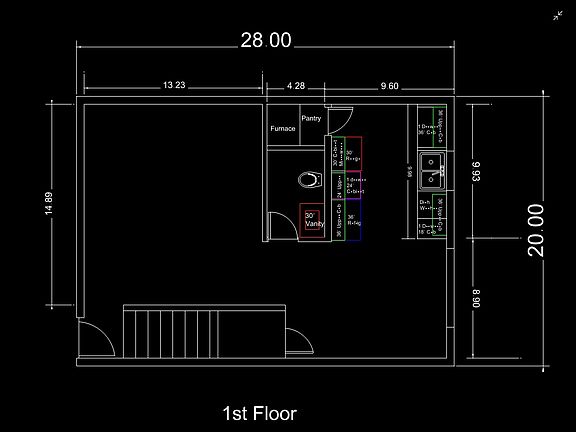 Downstairs plan view