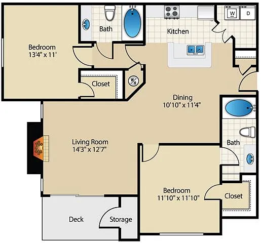 Floor plan Mooreland