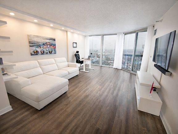 Living Room - floor-to-ceiling windows
