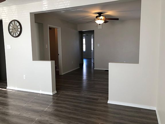 Living room from SE corner with view of dining room
