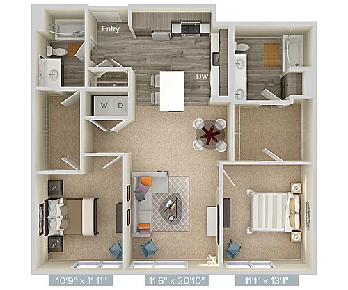 Floor plan B8-1124