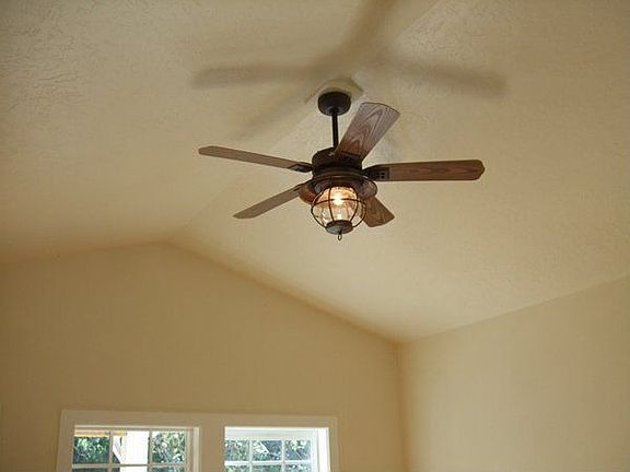 Vaulted Ceiling and Ceiling Fan