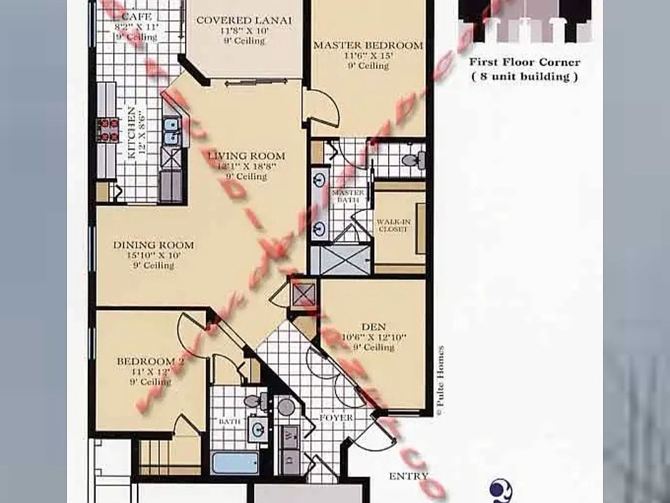 Floor plan is flipped.