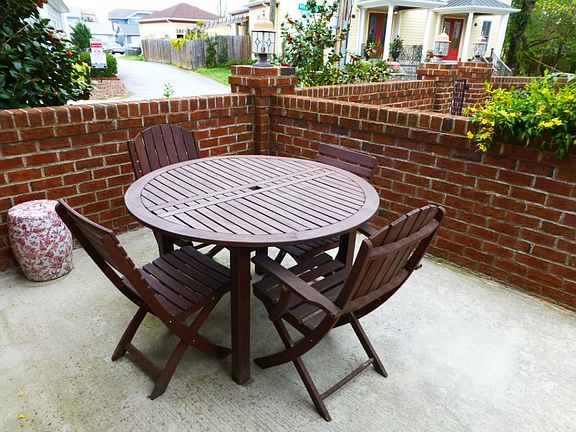 private back patio, no maint