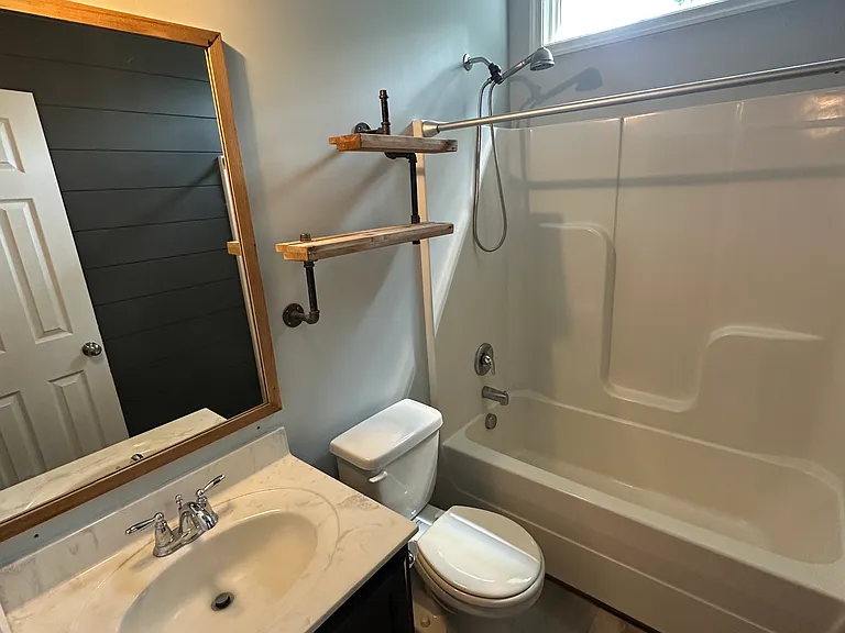 Hallway bathroom