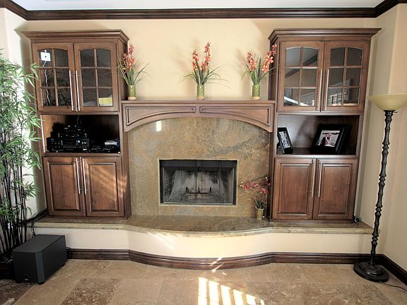 Living room fireplace