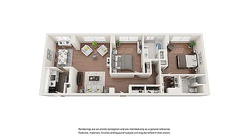 Floor plan The Medfield Furnished