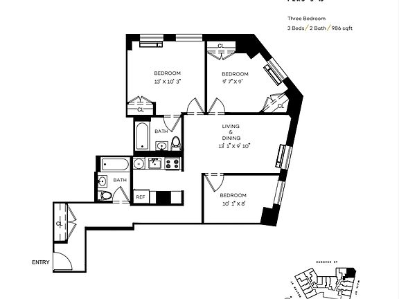2nd image of 63 Wall St APT 1014