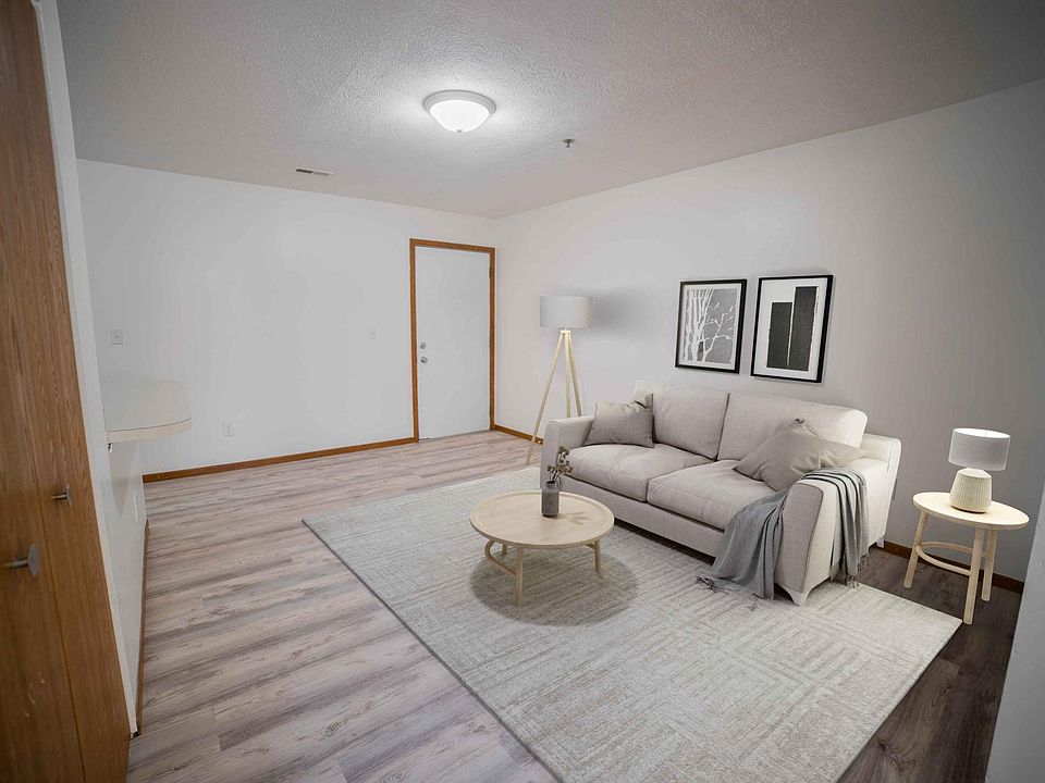 Living room in a 2 bedroom unit
