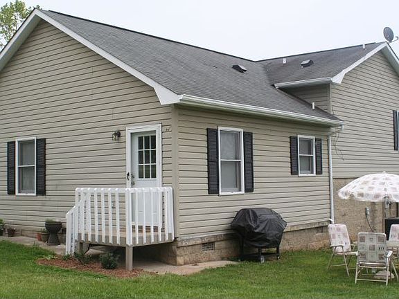 North side of house.