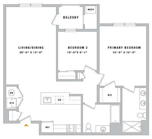 Floor plan 2B1