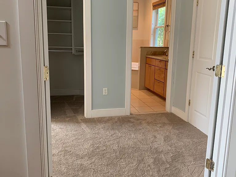 double doors into the primary suit