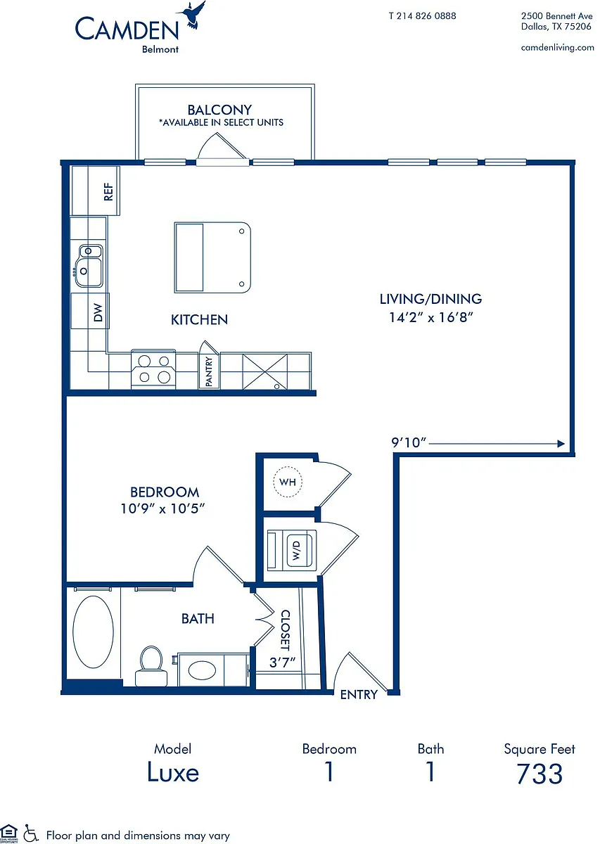 Floor plan Luxe 1