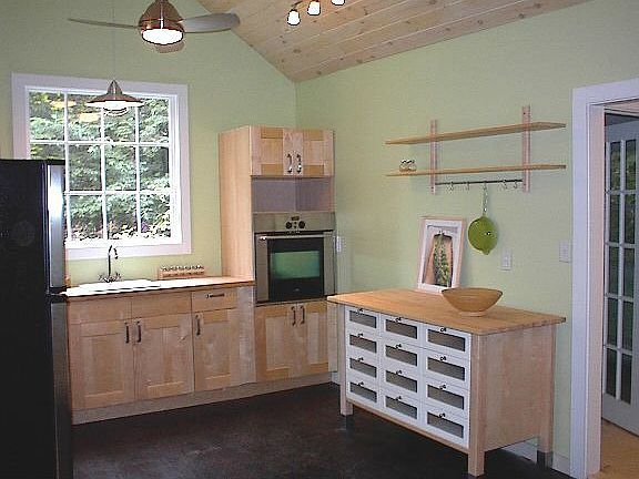 Cathedral Ceiling Kitchen/Dining, featuring Wall Oven