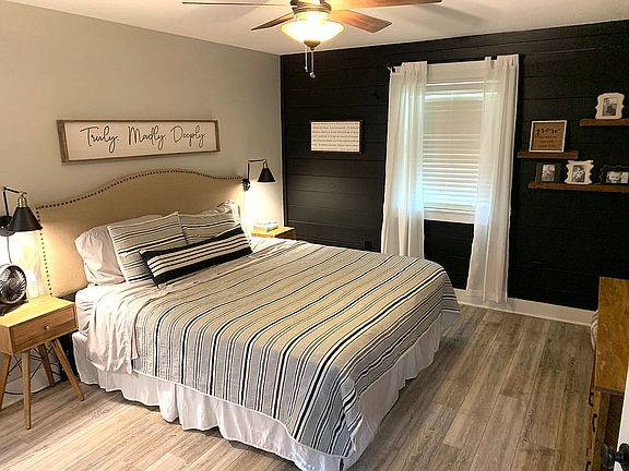 Shiplap accent wall