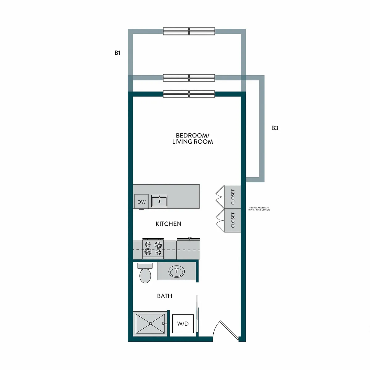 Floor plan Studio C
