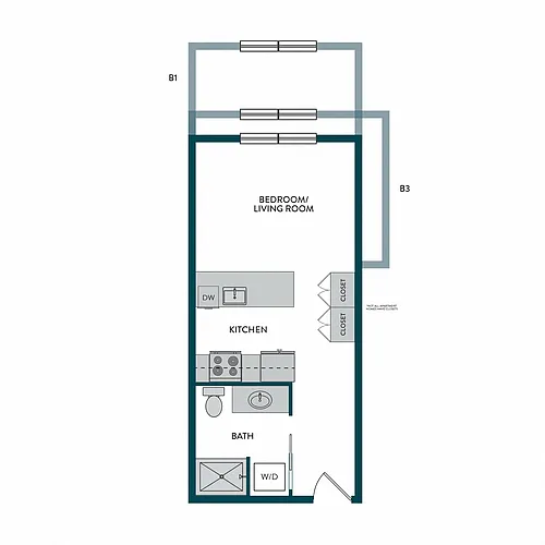Floor plan Studio C