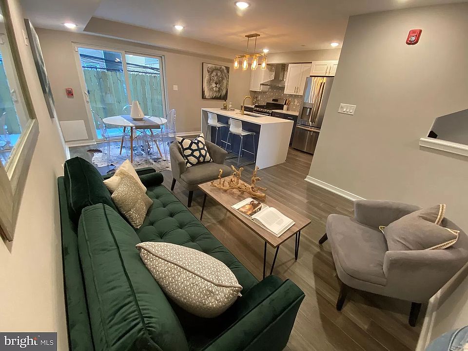 Living room and kitchen