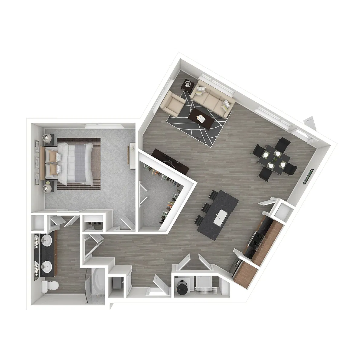 Floor plan 1 Bedroom - A5