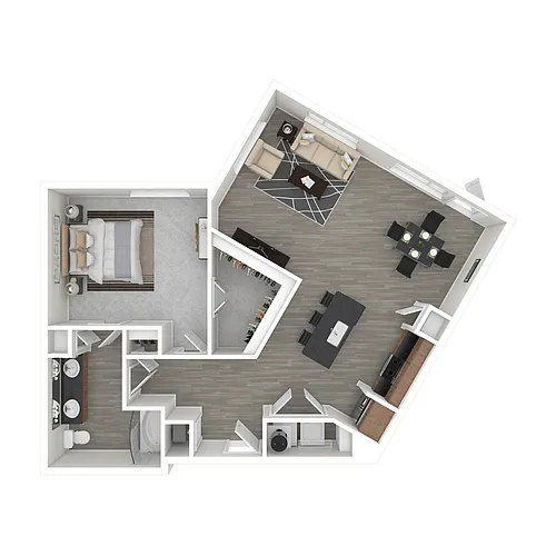 Floor plan 1 Bedroom - A5
