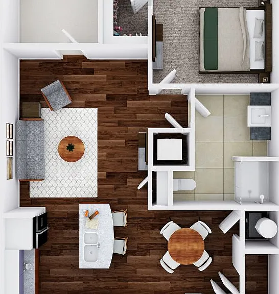 Uccello 1C | 1 bed / 1 bath Uccello 1C | 1 bed / 1 bath