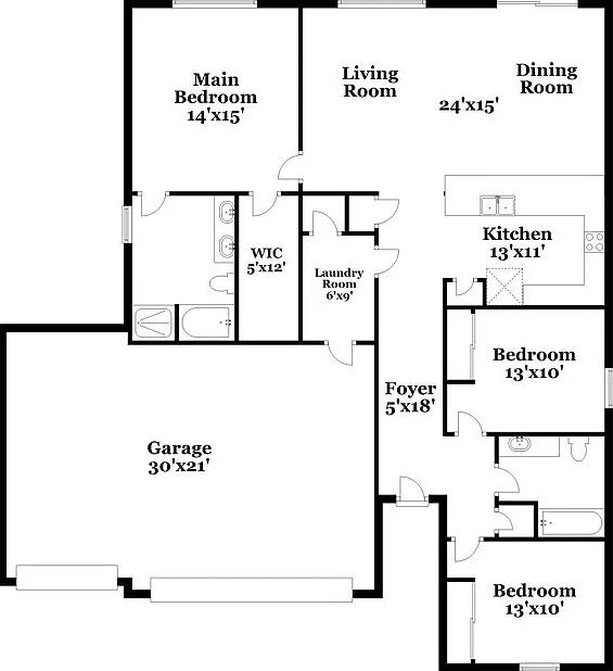 3 bed, 2.0 bath, 1503 sqft, $2,020 — Photo 2