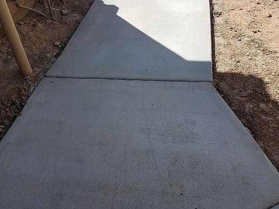 Cement sidewalk 