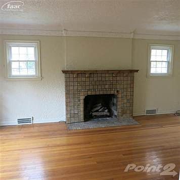 fireplace in living room