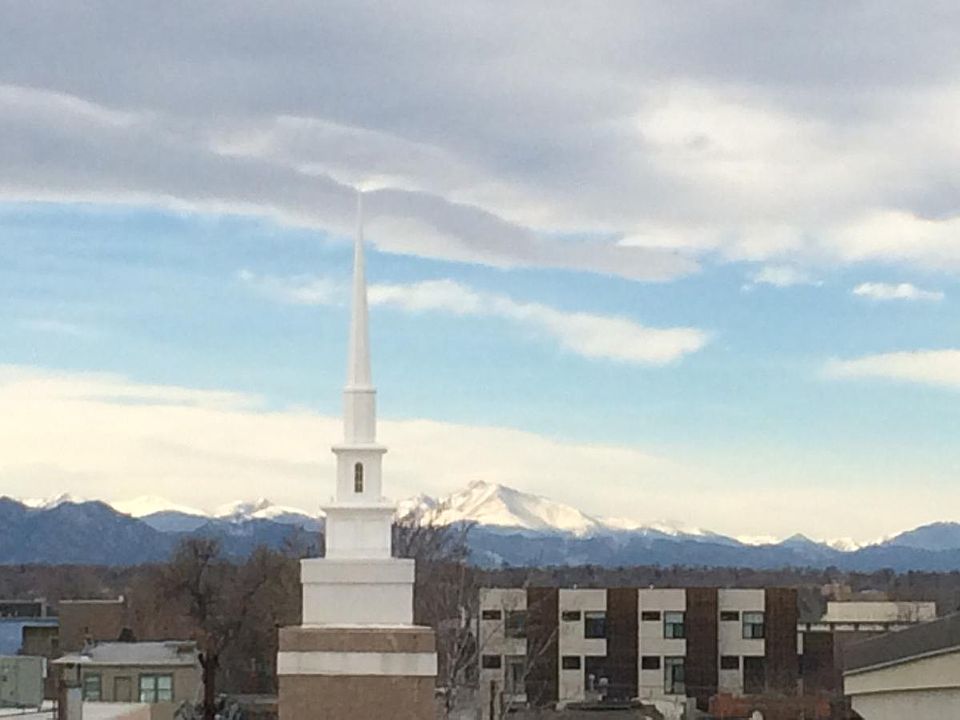 Mountain View from rooftop deck